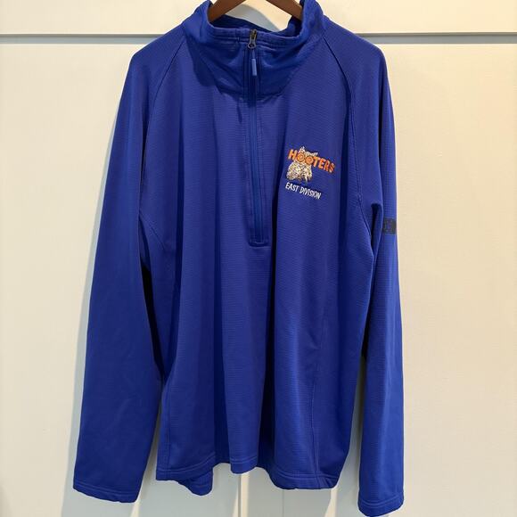 The North Face Pullover Mens 3XL Blue 1/4 Zip Hooters East Division NF0A47FB - Picture 1 of 14